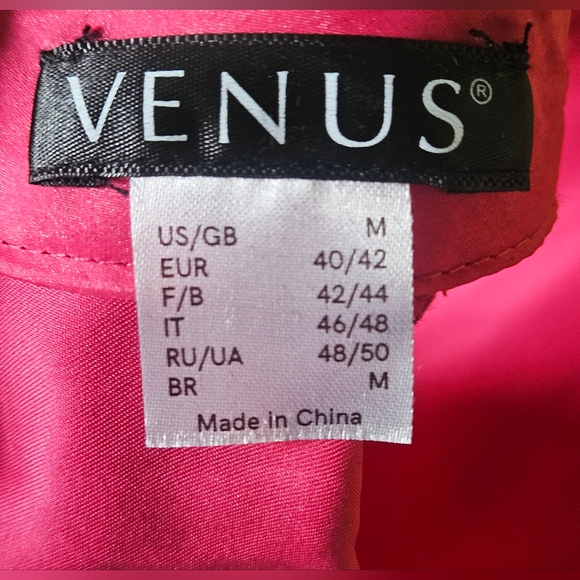 Venus Hot Pink Organza Halter Mini Dress- Size M NWOT - Picture 7 of 8
